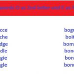5 letter words O as 2nd letter and E as 5th letter